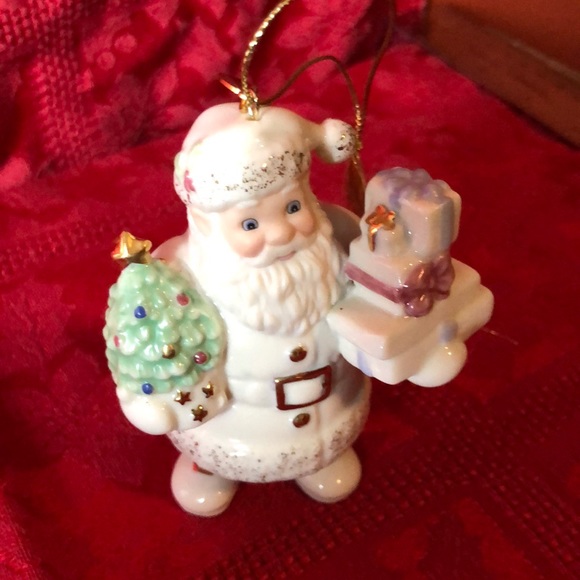 Lenox Other - Lenox Christmas tree ornament Santa with gifts